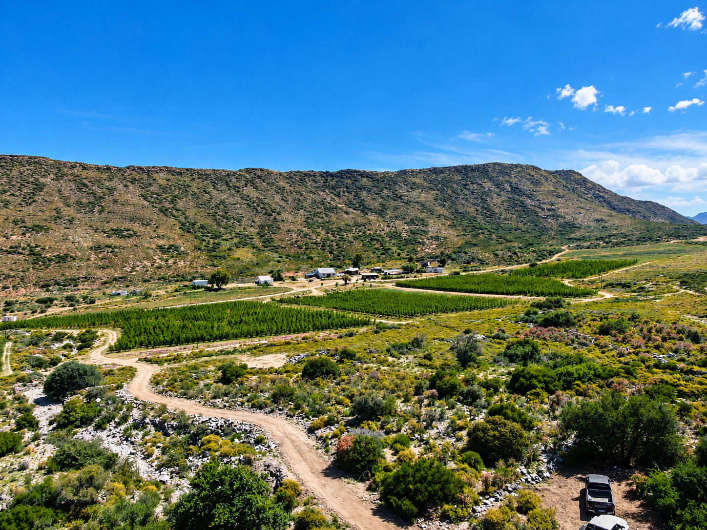 Patatsfontein Boerdery in the mountain landscape