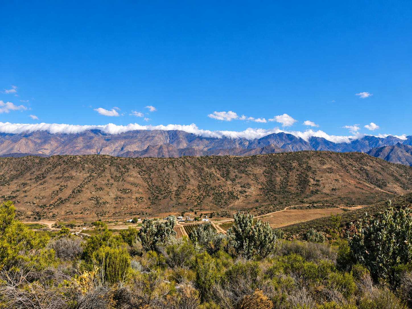 Patatsfontein in the mountain landscape