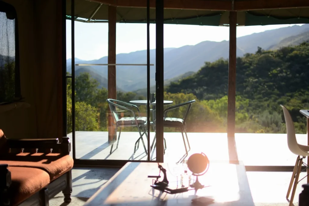 A room with a valley view